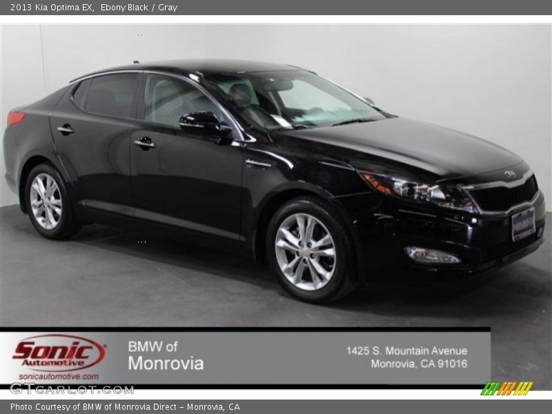 Ebony Black / Gray 2013 Kia Optima EX