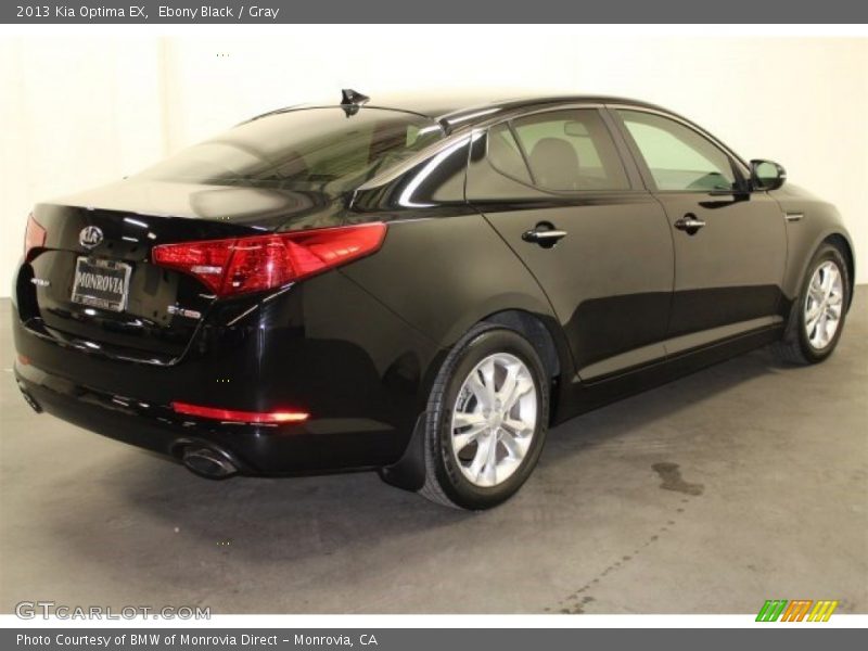 Ebony Black / Gray 2013 Kia Optima EX