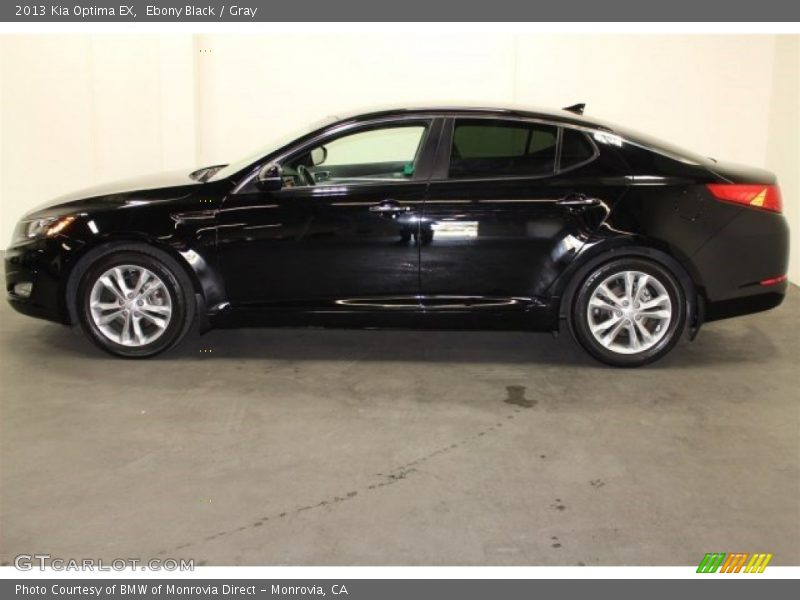 Ebony Black / Gray 2013 Kia Optima EX