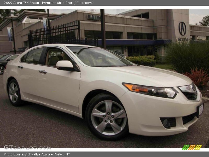 Premium White Pearl / Parchment 2009 Acura TSX Sedan