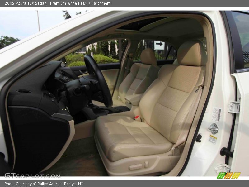 Premium White Pearl / Parchment 2009 Acura TSX Sedan