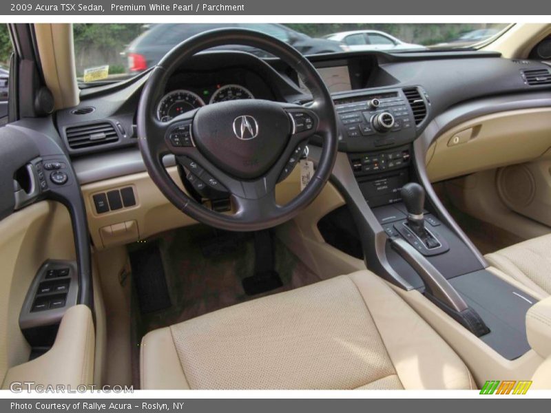 Premium White Pearl / Parchment 2009 Acura TSX Sedan
