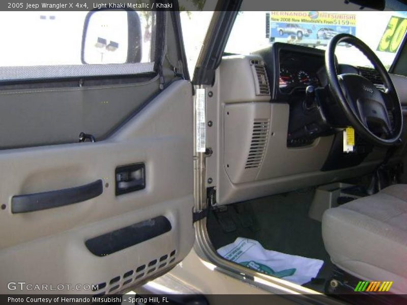 Light Khaki Metallic / Khaki 2005 Jeep Wrangler X 4x4