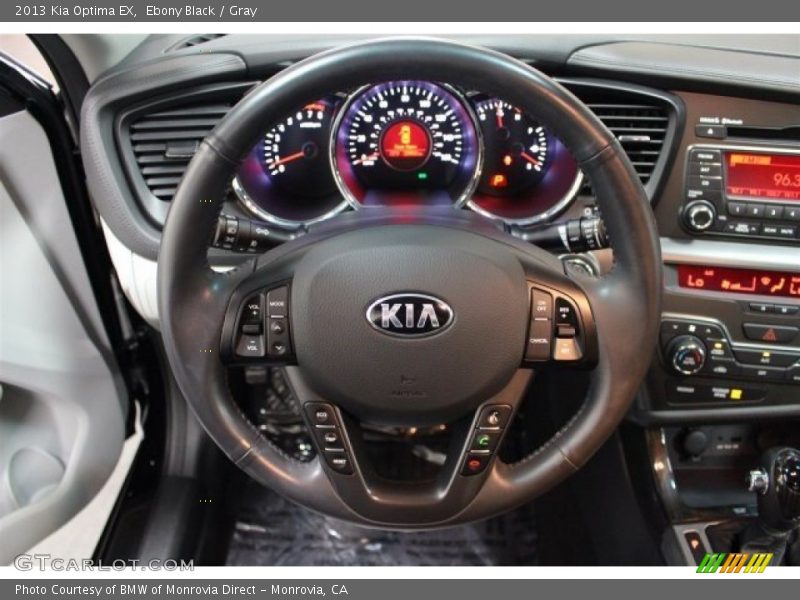 Ebony Black / Gray 2013 Kia Optima EX
