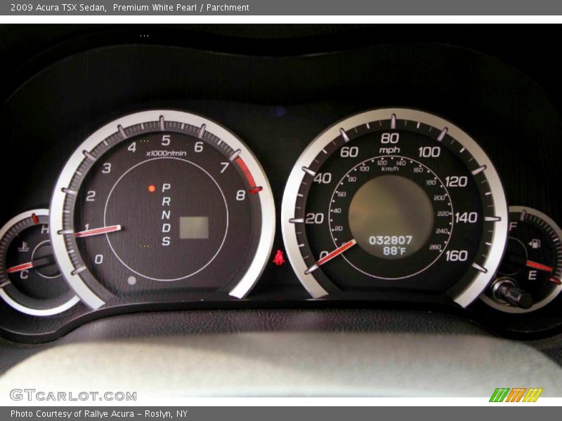 Premium White Pearl / Parchment 2009 Acura TSX Sedan