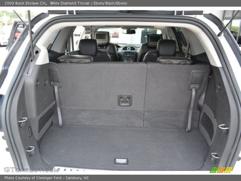 White Diamond Tricoat / Ebony Black/Ebony 2009 Buick Enclave CXL