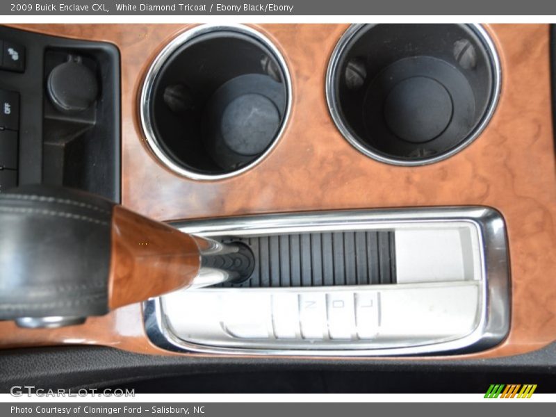 White Diamond Tricoat / Ebony Black/Ebony 2009 Buick Enclave CXL
