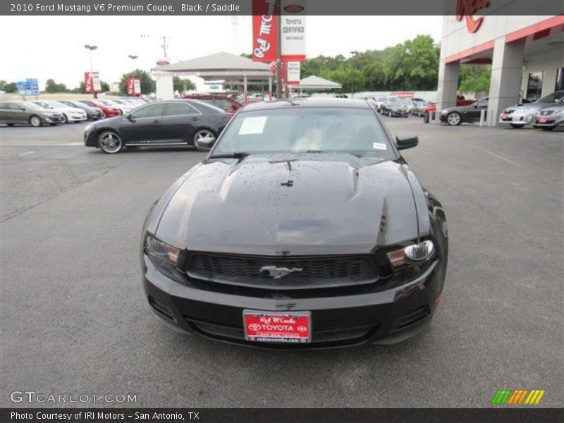 Black / Saddle 2010 Ford Mustang V6 Premium Coupe