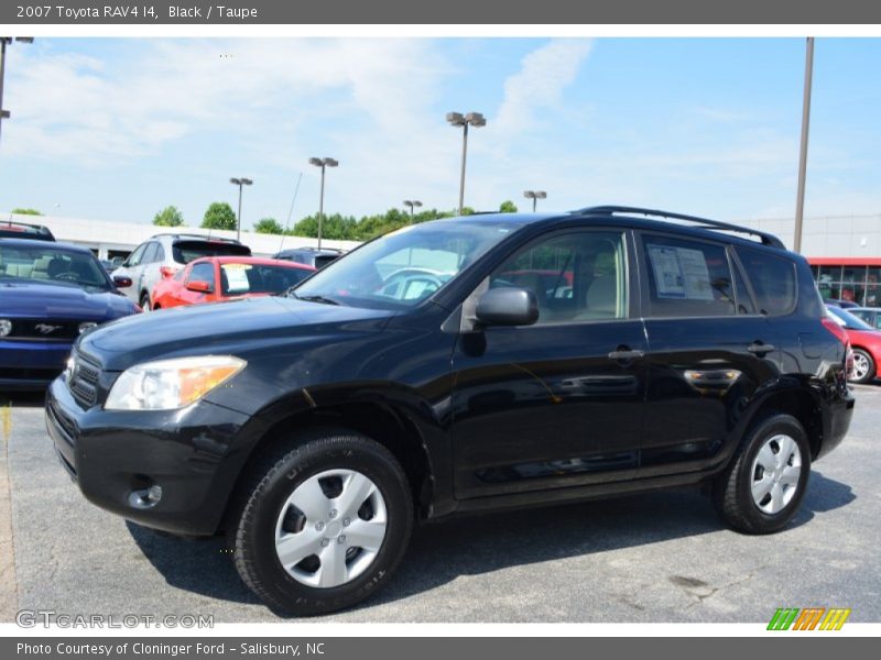 Black / Taupe 2007 Toyota RAV4 I4