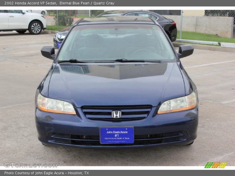 Eternal Blue Pearl / Quartz Gray 2002 Honda Accord VP Sedan