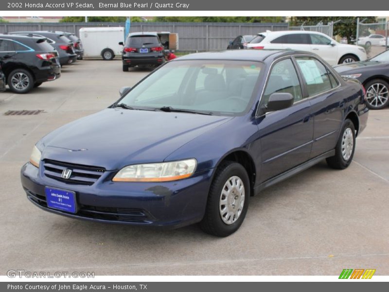 Eternal Blue Pearl / Quartz Gray 2002 Honda Accord VP Sedan