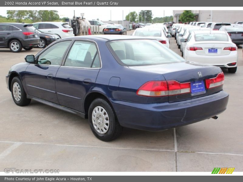 Eternal Blue Pearl / Quartz Gray 2002 Honda Accord VP Sedan