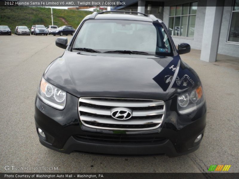 Twilight Black / Cocoa Black 2012 Hyundai Santa Fe Limited V6 AWD