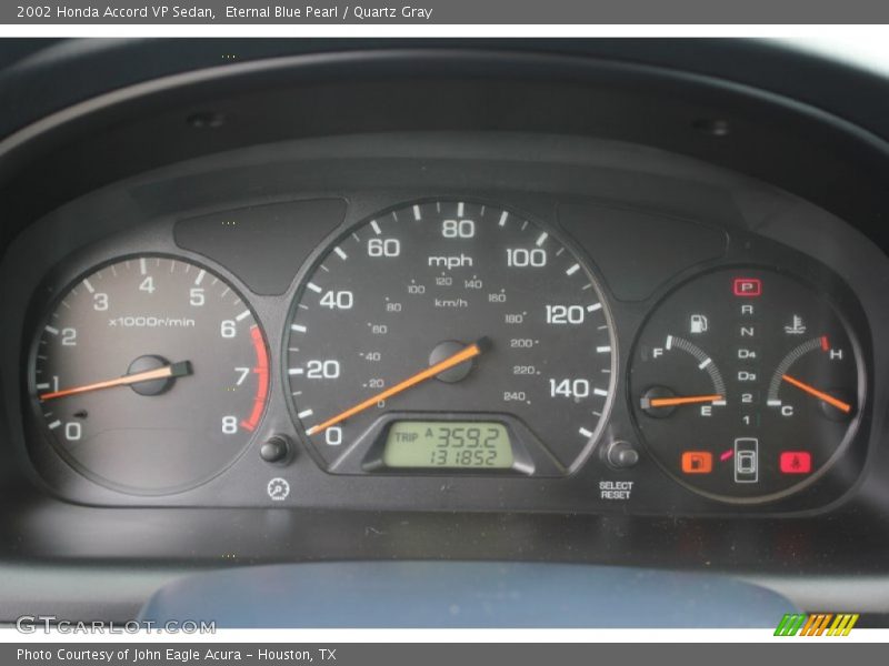 Eternal Blue Pearl / Quartz Gray 2002 Honda Accord VP Sedan