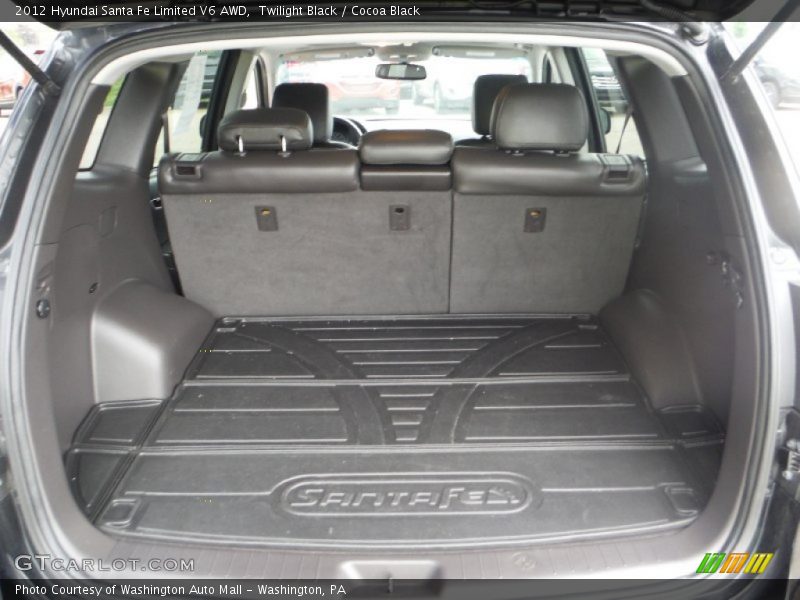 Twilight Black / Cocoa Black 2012 Hyundai Santa Fe Limited V6 AWD
