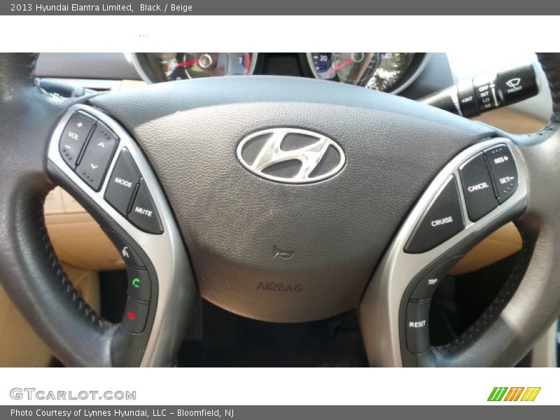 Black / Beige 2013 Hyundai Elantra Limited