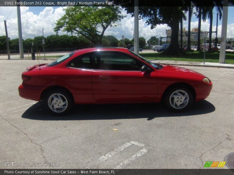 Bright Red / Medium Prairie Tan 2002 Ford Escort ZX2 Coupe