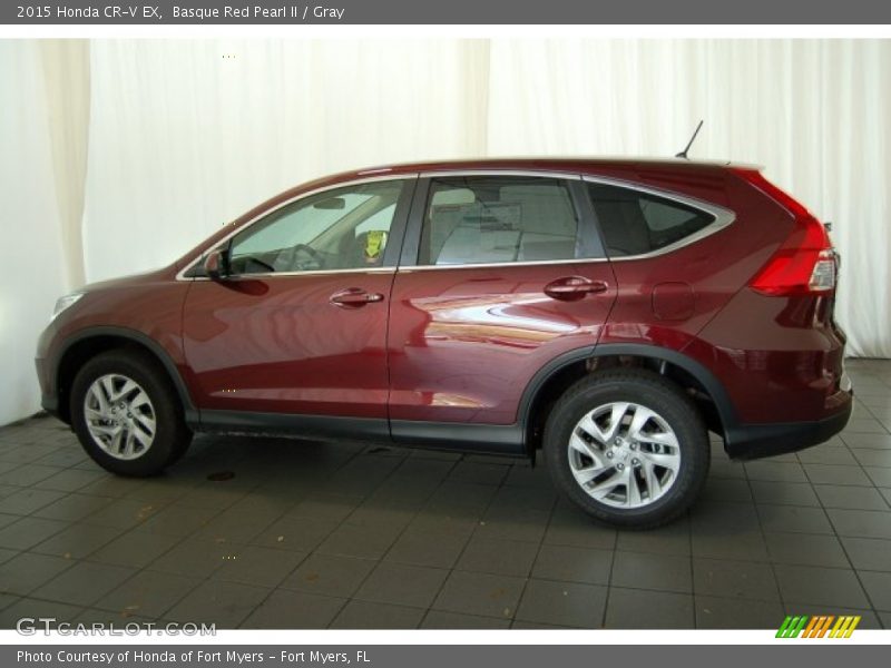 Basque Red Pearl II / Gray 2015 Honda CR-V EX