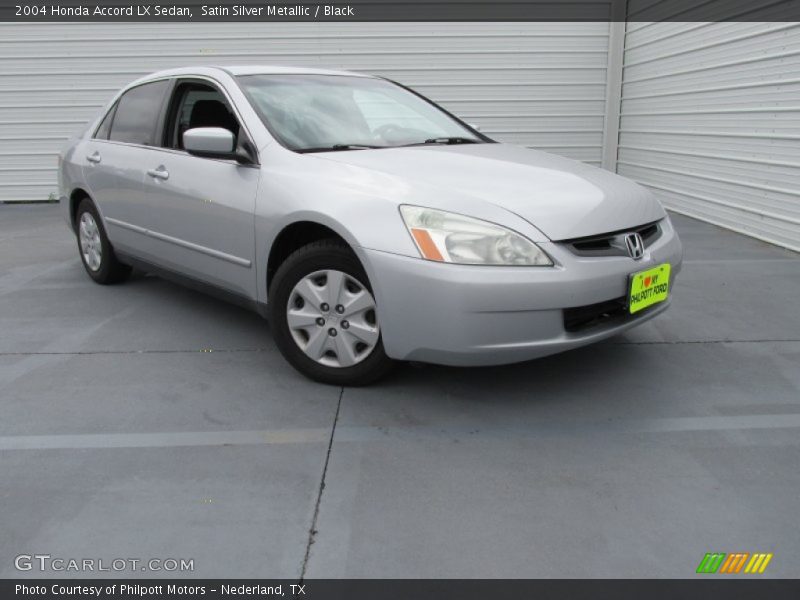 Satin Silver Metallic / Black 2004 Honda Accord LX Sedan