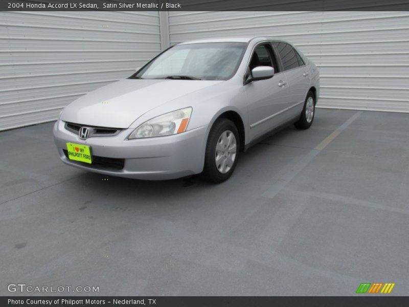 Satin Silver Metallic / Black 2004 Honda Accord LX Sedan