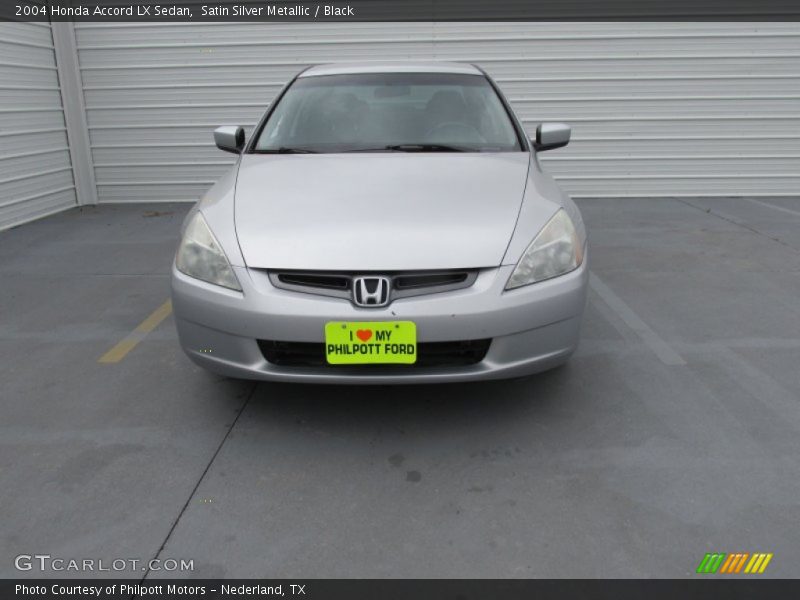 Satin Silver Metallic / Black 2004 Honda Accord LX Sedan