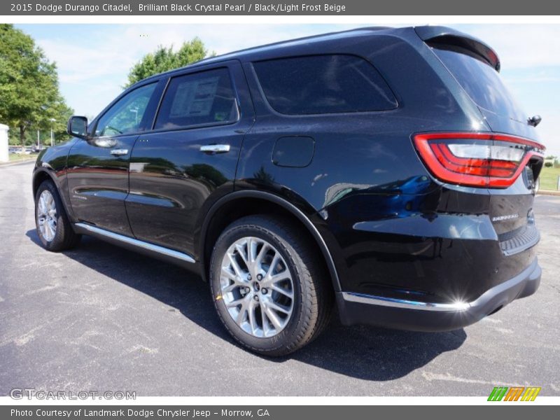 Brilliant Black Crystal Pearl / Black/Light Frost Beige 2015 Dodge Durango Citadel