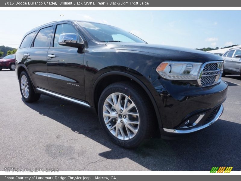 Brilliant Black Crystal Pearl / Black/Light Frost Beige 2015 Dodge Durango Citadel