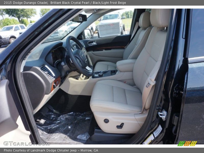 Brilliant Black Crystal Pearl / Black/Light Frost Beige 2015 Dodge Durango Citadel