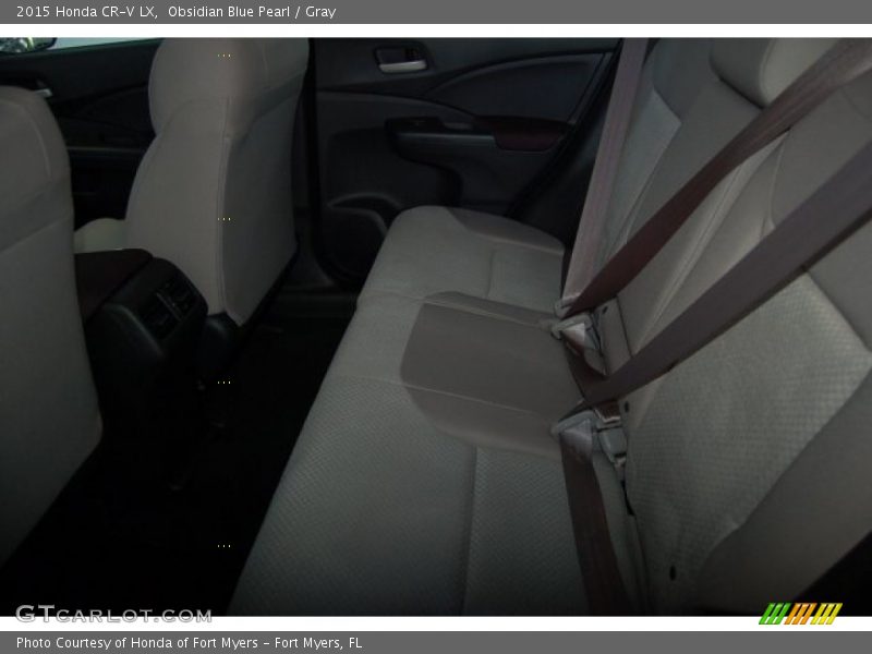 Obsidian Blue Pearl / Gray 2015 Honda CR-V LX