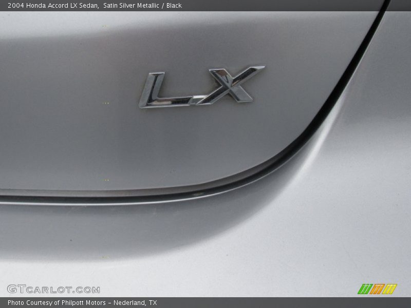 Satin Silver Metallic / Black 2004 Honda Accord LX Sedan