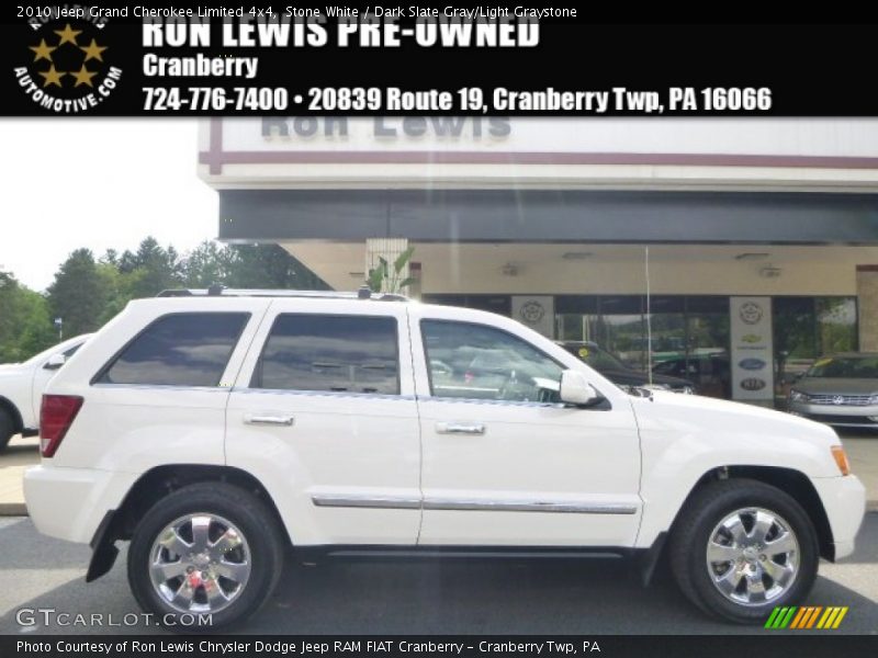 Stone White / Dark Slate Gray/Light Graystone 2010 Jeep Grand Cherokee Limited 4x4