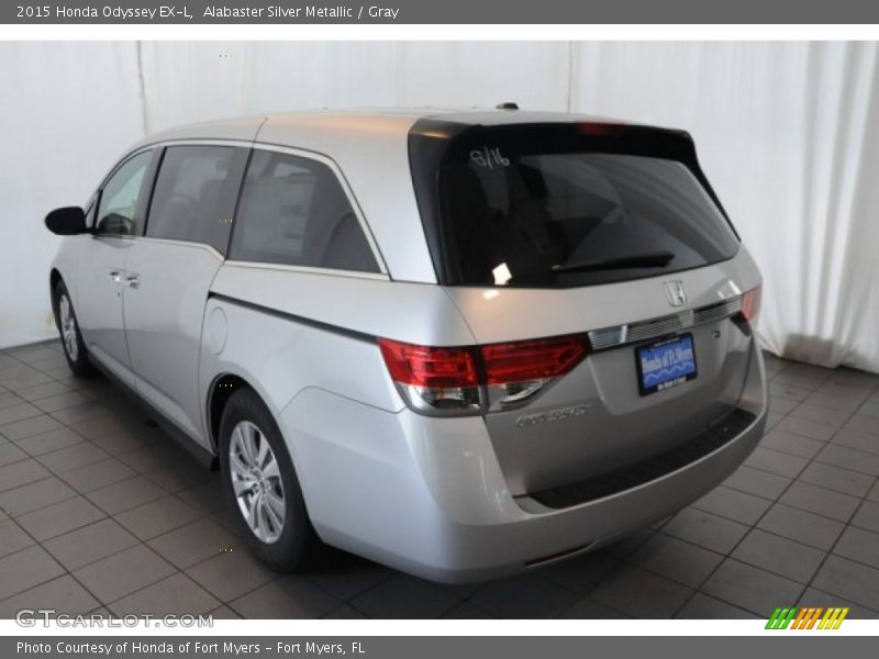 Alabaster Silver Metallic / Gray 2015 Honda Odyssey EX-L