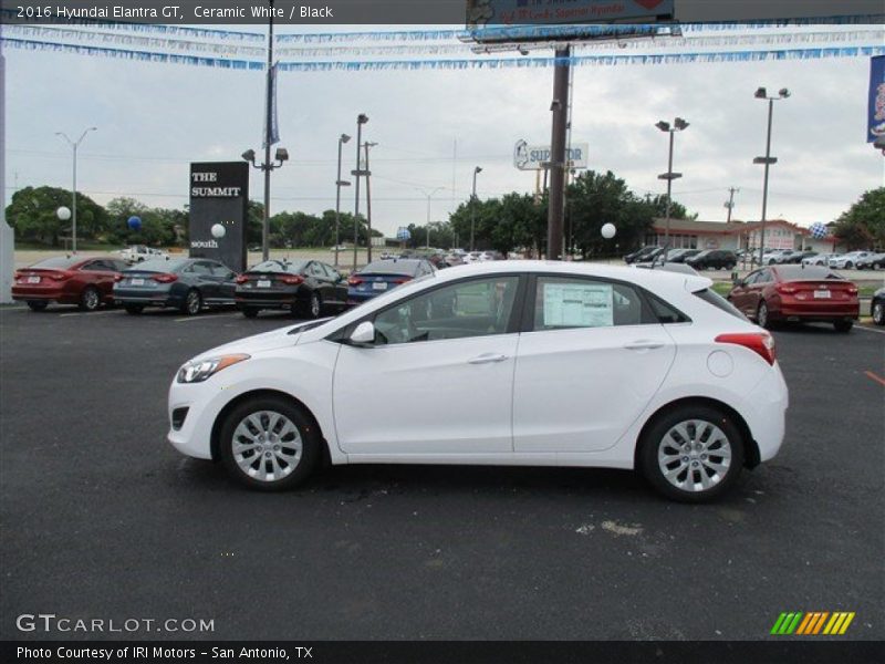 Ceramic White / Black 2016 Hyundai Elantra GT