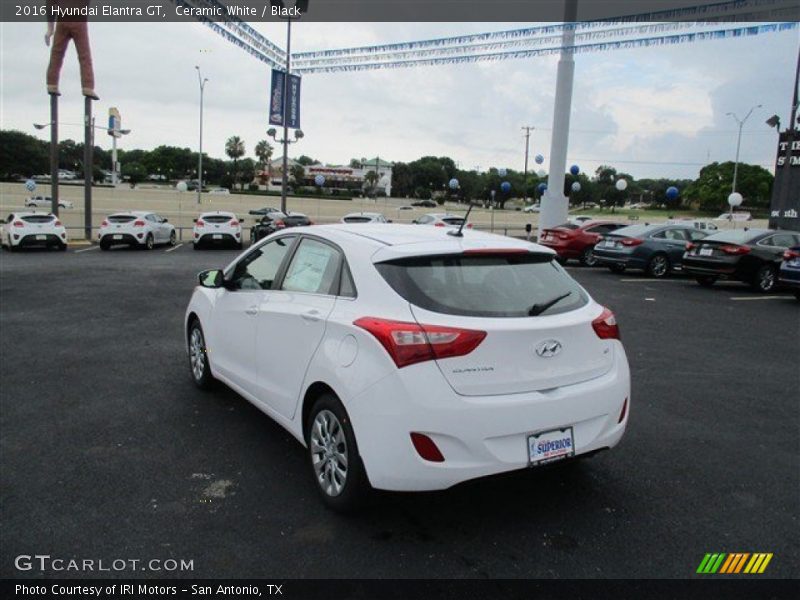 Ceramic White / Black 2016 Hyundai Elantra GT