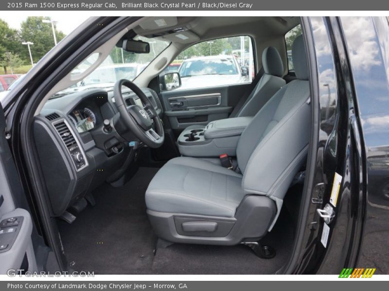 Brilliant Black Crystal Pearl / Black/Diesel Gray 2015 Ram 1500 Express Regular Cab