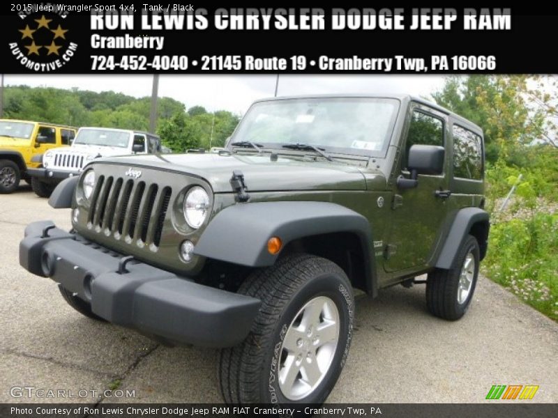Tank / Black 2015 Jeep Wrangler Sport 4x4