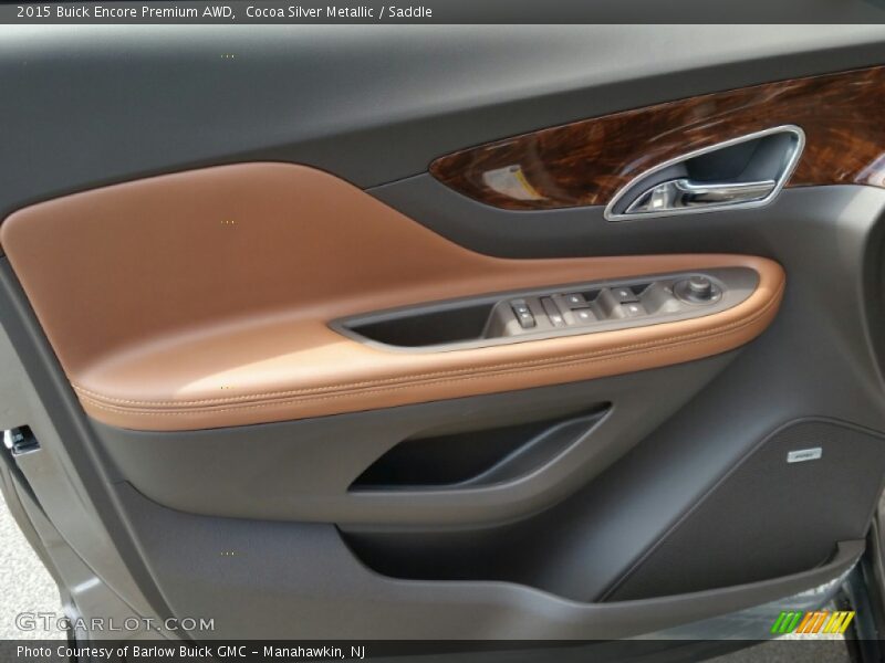 Cocoa Silver Metallic / Saddle 2015 Buick Encore Premium AWD