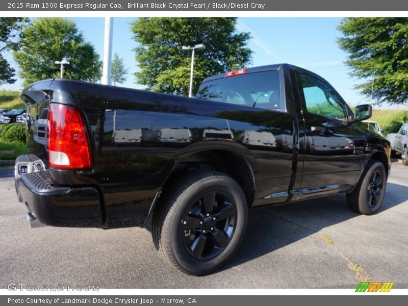 Brilliant Black Crystal Pearl / Black/Diesel Gray 2015 Ram 1500 Express Regular Cab