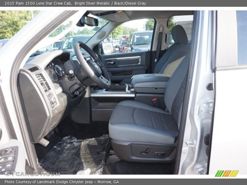  2015 1500 Lone Star Crew Cab Black/Diesel Gray Interior