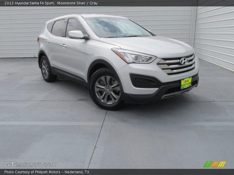 Moonstone Silver / Gray 2013 Hyundai Santa Fe Sport