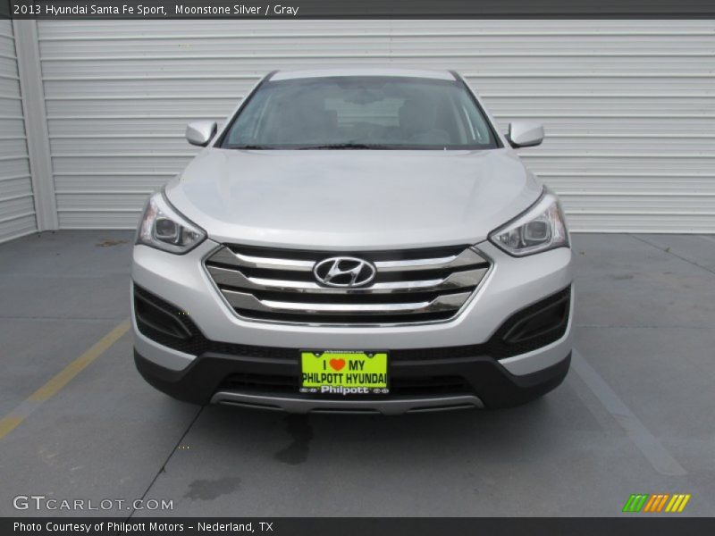Moonstone Silver / Gray 2013 Hyundai Santa Fe Sport