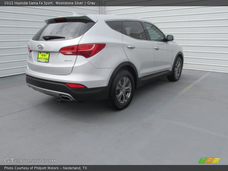 Moonstone Silver / Gray 2013 Hyundai Santa Fe Sport