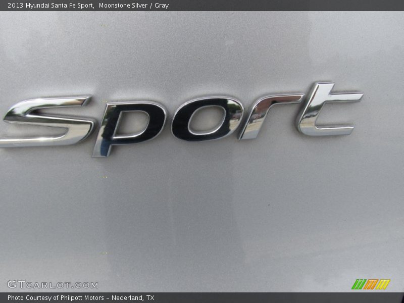 Moonstone Silver / Gray 2013 Hyundai Santa Fe Sport