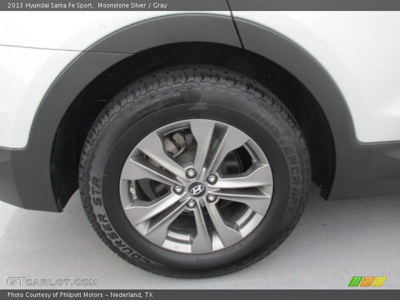 Moonstone Silver / Gray 2013 Hyundai Santa Fe Sport