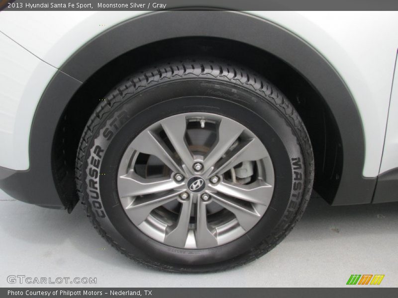 Moonstone Silver / Gray 2013 Hyundai Santa Fe Sport