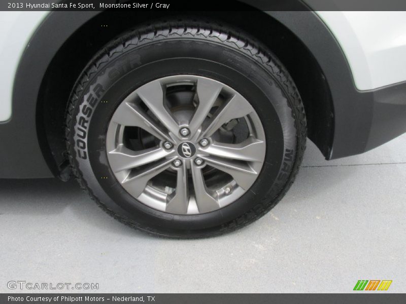 Moonstone Silver / Gray 2013 Hyundai Santa Fe Sport