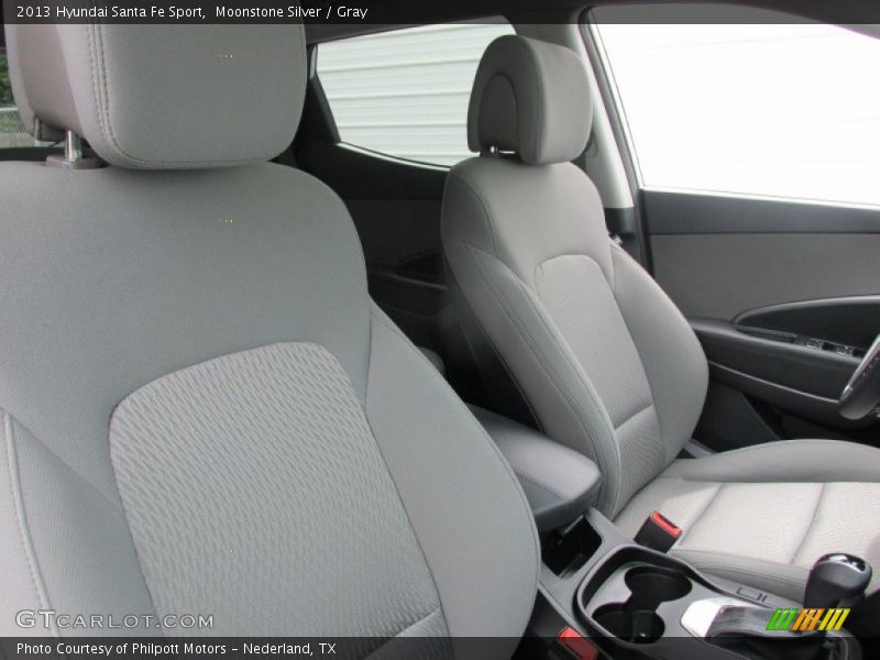 Moonstone Silver / Gray 2013 Hyundai Santa Fe Sport