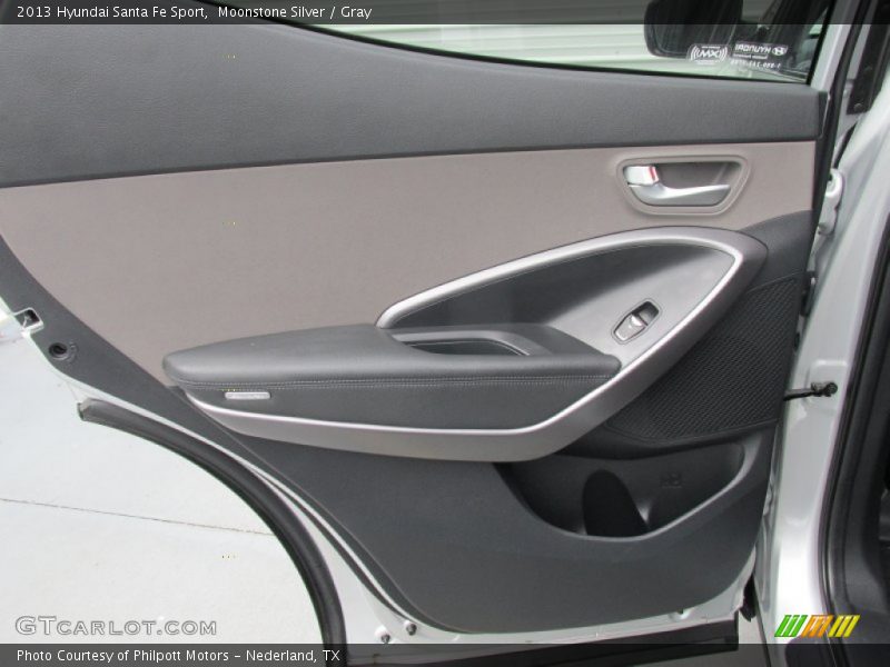 Moonstone Silver / Gray 2013 Hyundai Santa Fe Sport