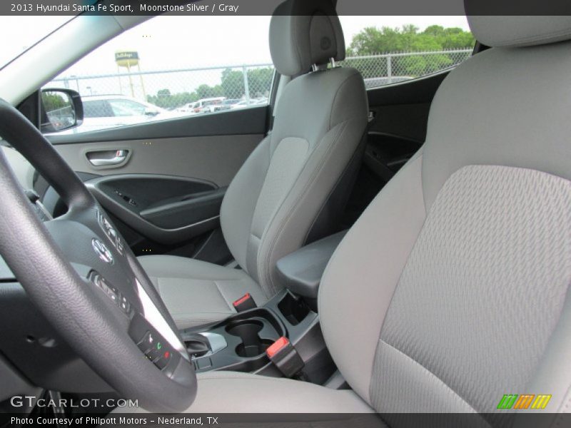 Moonstone Silver / Gray 2013 Hyundai Santa Fe Sport