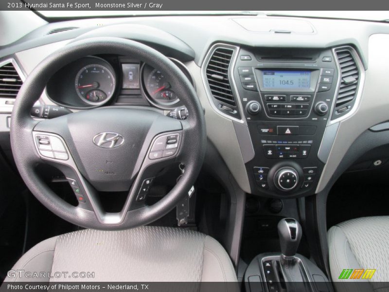 Moonstone Silver / Gray 2013 Hyundai Santa Fe Sport